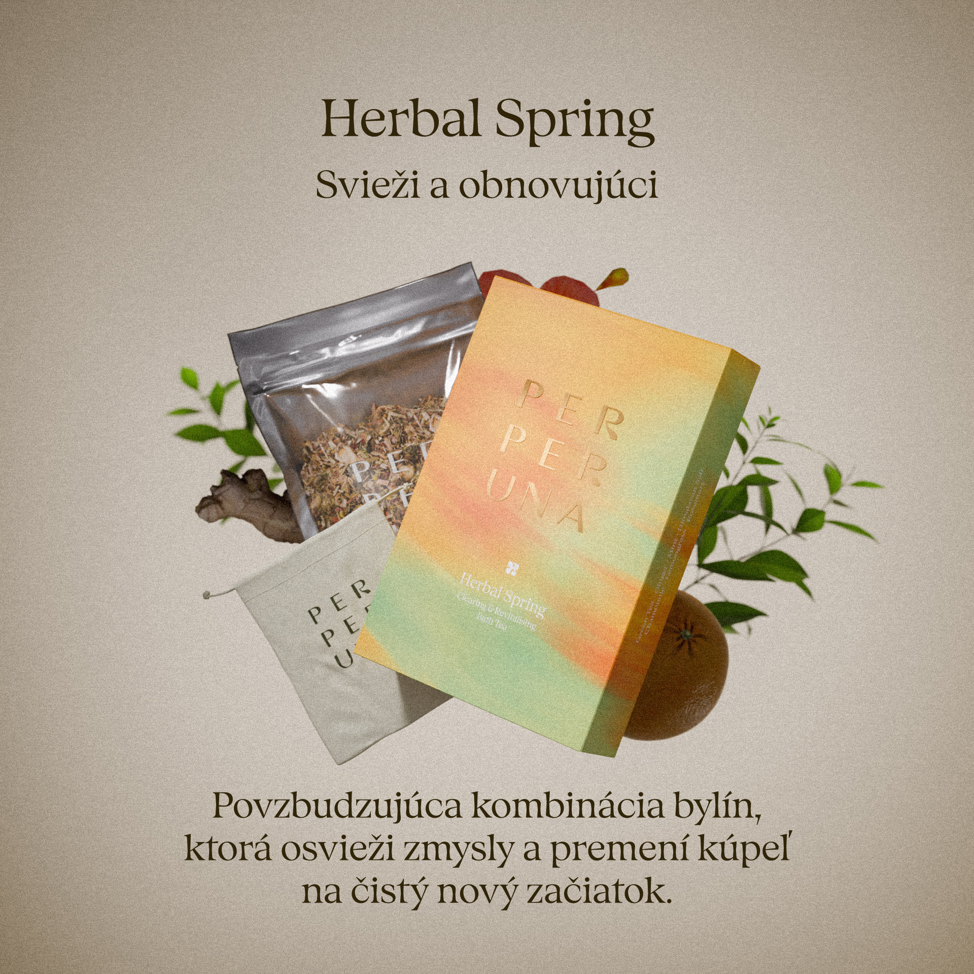 Herbal Spring - Čaj do kúpeľa - Revitalizačný a očisťujúci